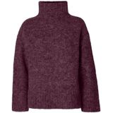 Selected - Gabriella - Gebreide Trui - Hoge Hals - Lange Mouwen - Relaxte Pasvorm