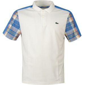 Lacoste Dh7266 Short Sleeve Polo Wit,Blauw S Man