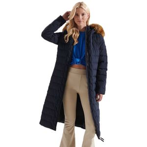 Superdry New Arctic Long Puffer Jacket Blauw S Vrouw