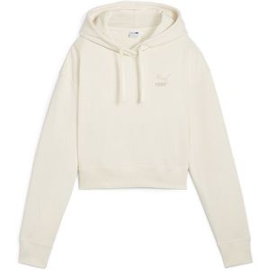 Puma Select Better Classics Cropped Hoodie Beige XS Vrouw