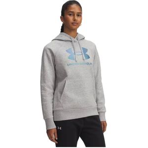 Under Armour - Rival Fleece Shimmer - Hoodie - Licht - Comfortabel - Glinsterend Logo