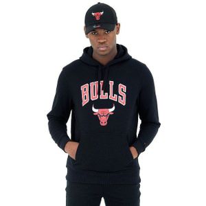New Era Nba Regular Chicago Bulls Hoodie Zwart XS Man