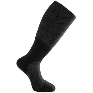 Sokken Woolpower Unisex Socks Skilled Knee High 400 Black Dark Grey