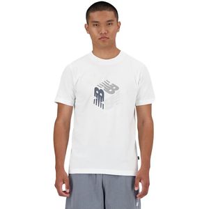 New Balance Sport Box Logo T-shirt Met Korte Mouwen