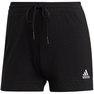 Adidas Essentials Slim 3 Stripe Shorts Zwart XL / Regular Vrouw