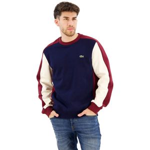 Lacoste Sh1299 Sweatshirt Rood,Blauw 2XL Man