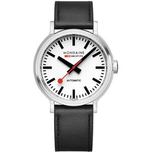 Mondaine Original Automatic 41 Mm Watch Zwart