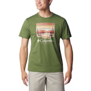 Columbia Path Lake™ Ii Short Sleeve T-shirt Groen L Man