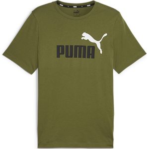 Puma Ess+ 2 Col Logo Short Sleeve T-shirt Groen L Man