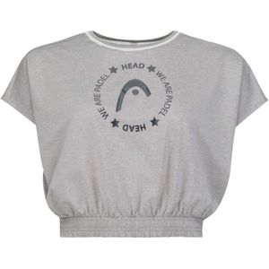 Head - Padel Crop T-shirt - Grijs - Polyamide/Elastaan