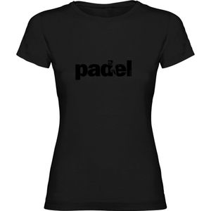 Kruskis Word Padel Short Sleeve T-shirt Zwart 2XL Vrouw