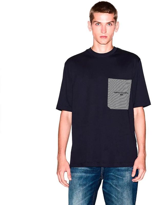 Armani Exchange - XM001080_AF10361 - T-shirt - Gestreept - Korte Mouwen