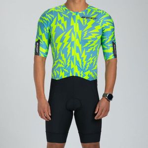 Zoot Ultra Tri P1 Racesuit Short Sleeve Trisuit Veelkleurig L Man