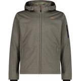 Cmp - Zip Hood 39a5027m - Softshelljack - Zwart - 100% Polyester