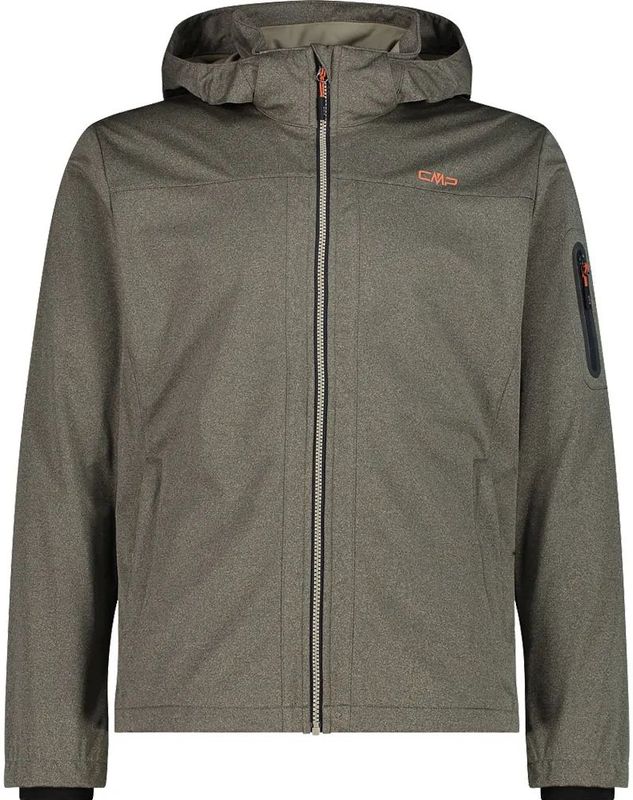 Cmp - Zip Hood 39a5027m - Softshelljack - Zwart - 100% Polyester