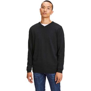 Jack & Jones Essential Basic Knitted V-neck Sweater Zwart 2XL Man