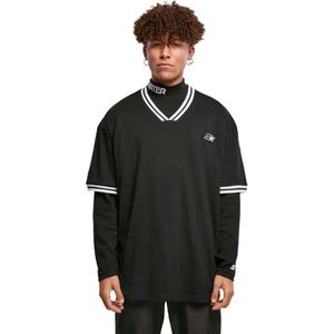 Starter Black Label - Basic Sports Heren T-shirt - Zwart Wit