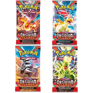 Pokemon Trading Card Game Flames Obsidian Scarlet And Violet Pokémon English Assorted Trading Cards 36 Units Veelkleurig