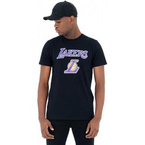 New Era Team Logo Los Angeles Lakers Short Sleeve T-shirt Zwart S Man