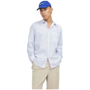 Jack & Jones Bill Poplin Oversized Long Sleeve Shirt Blauw L Man
