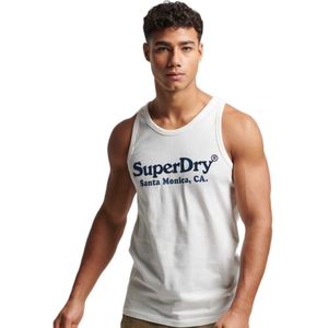 Superdry Vintage Venue Classic Sleeveless T-shirt Wit M Man
