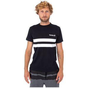 Hurley Oceancare Block Party Short Sleeve T-shirt Zwart XL Man