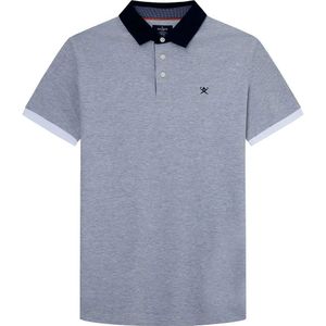 Hackett London - HM563121 - Poloshirt - Grijs - Katoen - Korte Mouwen