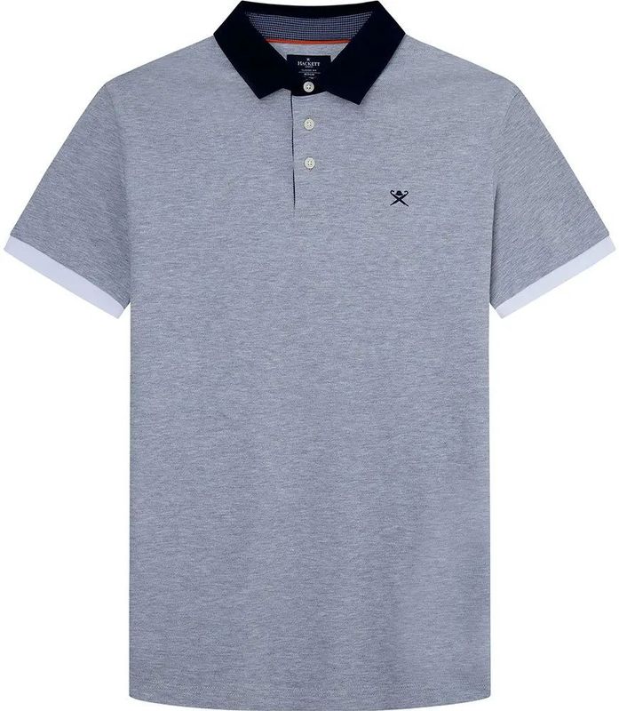 Hackett London - HM563121 - Poloshirt - Grijs - Katoen - Korte Mouwen