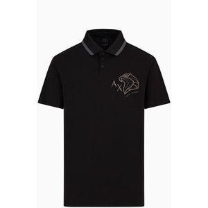 Armani Exchange 3dzfhq_zj9sz Short Sleeve Polo Zwart XL Man