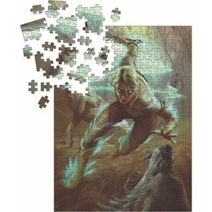 Dark Horse Of Ciri And The Wolves 1000 Pieces The Witcher Puzzle Groen