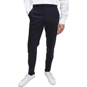 Calvin Klein Stretch Wool Slim Fit Dress Pants Blauw 52 Man