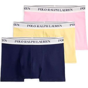 POLO RALPH LAUREN - Boxershorts - Geel - Roze - Marine - Katoen - Set van 3