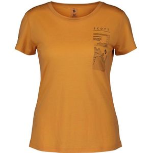 Scott Defined Merino Graphic Short Sleeve T-shirt Oranje XS Vrouw