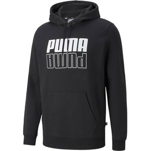 Puma Power Logo Hoodie Zwart M Man