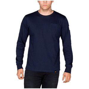 Alpha Industries Nasa Long Sleeve T-shirt Blauw M Man