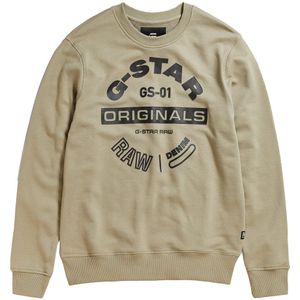 G-star Originals Logo Sweatshirt Beige L Man