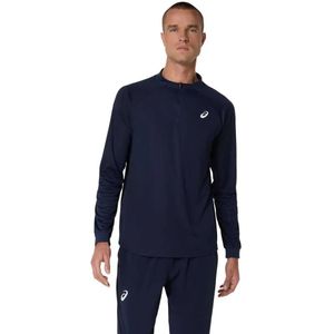 Asics Match Half Rits Lange Mouw T-shirt