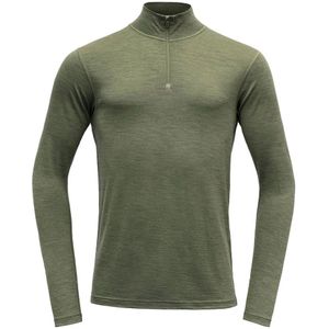 Devold Of Norway - Breeze Merino 150 - Half Rits Lange Mouw T-shirt - Groen