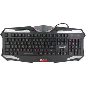 TALIUS Arconte toetsenbord USB QWERTY Spaans Zwart, Zilver