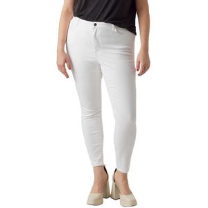 Vero Moda Curve Phia Skinny Fit Soft Vi403 High Waist Jeans Wit 52 / 32 Vrouw