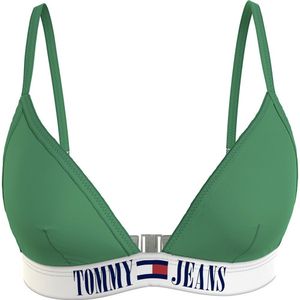 Tommy Jeans Uw0uw04079 Bikini Top Groen M Vrouw