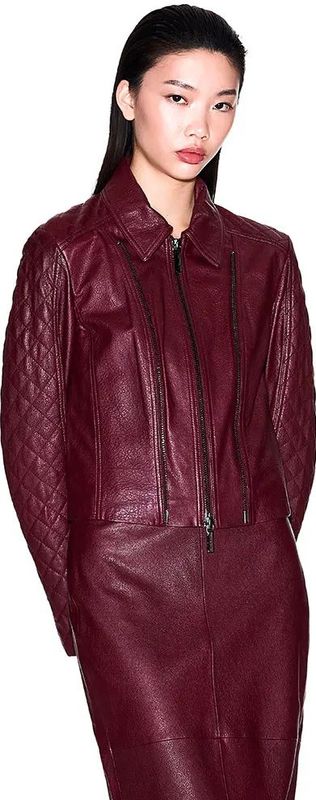 Armani Exchange - XW000654AF16212UC001 - Combi Jack - Zwart - Leer