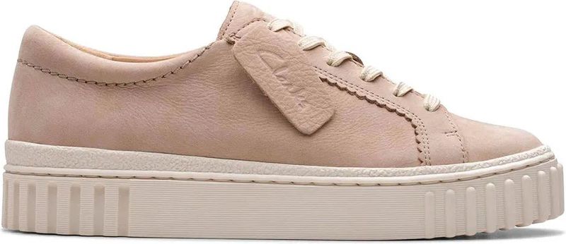 Clarks - Mayhill Walk - Leren Sneakers - Beige - Casual