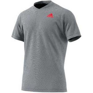 Adidas Badminton Freelift Primeblue Short Sleeve Polo Grijs S Man