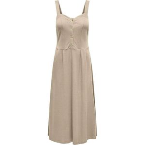 Only - Jany - Lange Jurk - Beige - Mouwloos