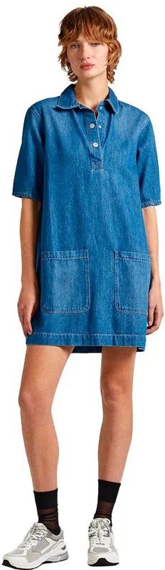 Pepe Jeans - Davina - Korte Jurk - Korte Mouwen