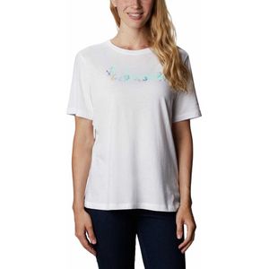 Columbia Bluebird Day Relaxed Crew Short Sleeve T-shirt Wit L Vrouw