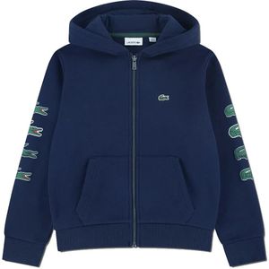 Lacoste Kids Graphic Fleece Sweatshirt Met Rits