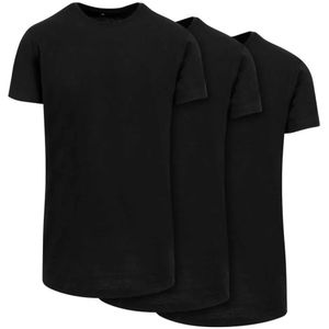Build Your Brand - Shaped Long Tee - T-shirt - 3 Eenheden