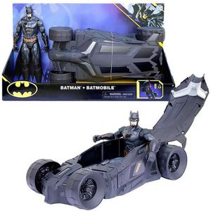 Spin Master Batmobile With Figure 30 Cm Action Figure Blauw